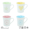 11oz taza de color brillante porcelana con precio barato